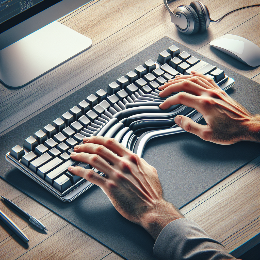 How do split ergonomic keyboards enhance typing comfort and speed?